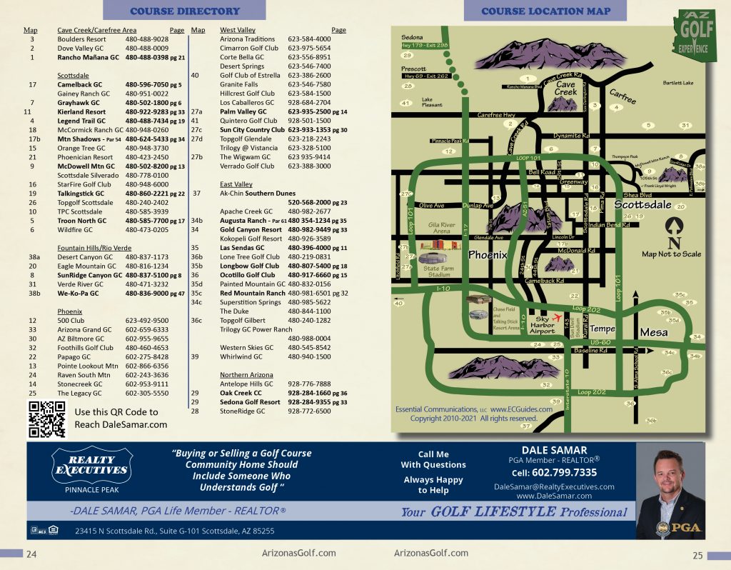Need a map of Scottsdale golf courses? We show you where all the top courses are located.
