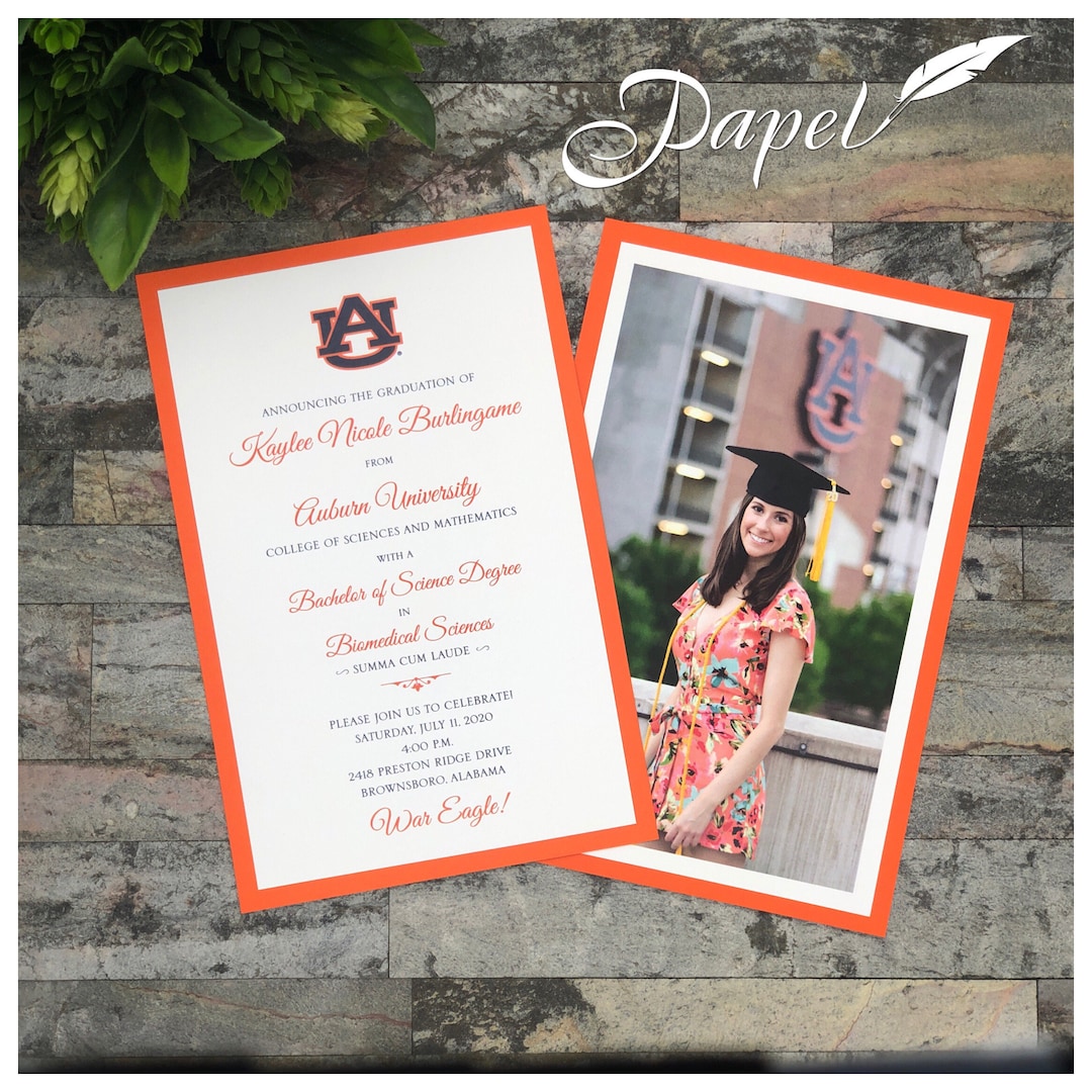 Auburn University Graduation Announcements: How to Order Yours? (Easy Steps for AU Grads!)