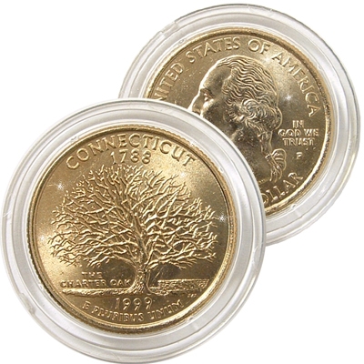 The 1999 gold connecticut quarter: Real Gold or Plated? Uncover the Truth About This Coin Now.