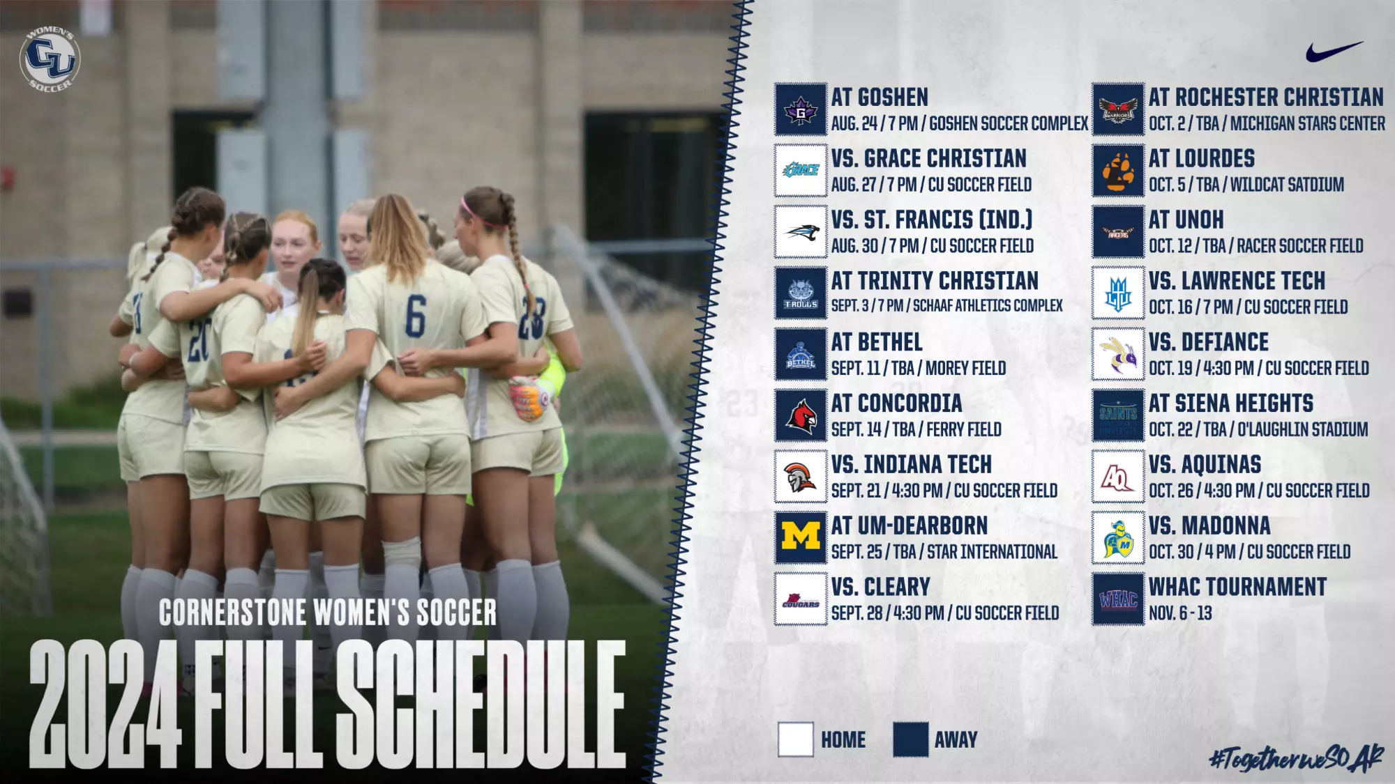 Cornerstone Womens Soccer Schedule: Dates, Times & Tickets