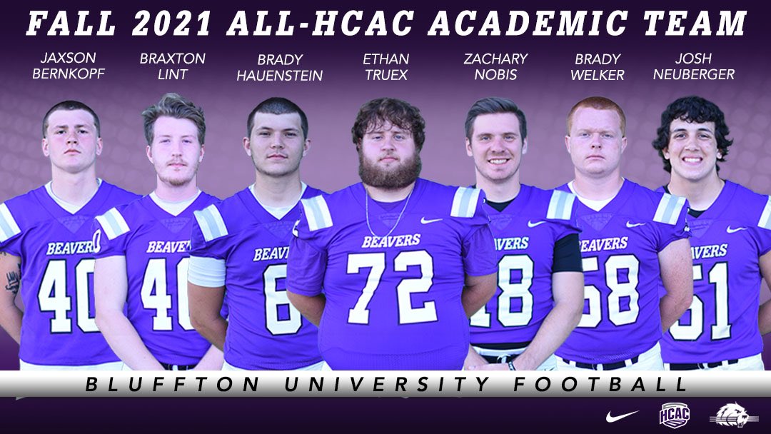 bluffton university football roster
