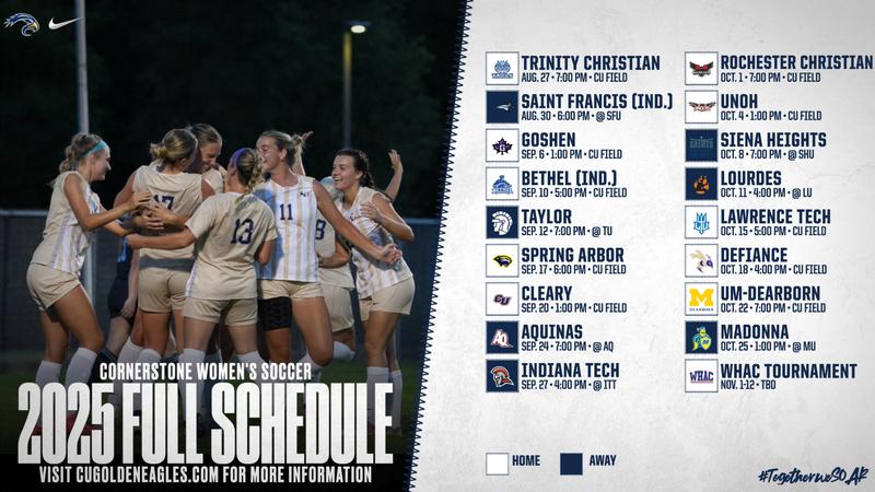 Cornerstone Womens Soccer Schedule: Dates, Times & Tickets