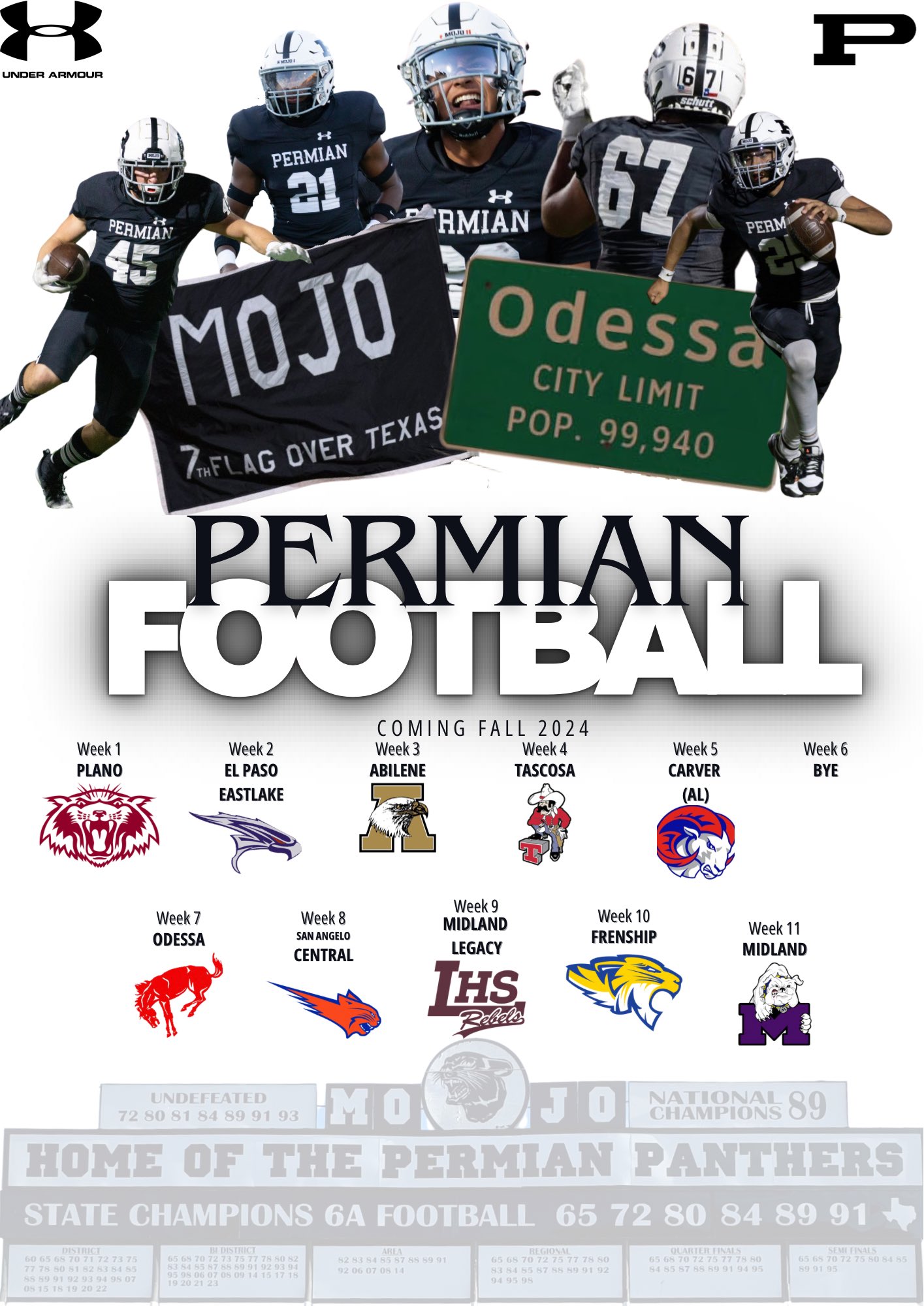 Want the Permian Panthers football schedule? Find all game dates and kick-off times right here.