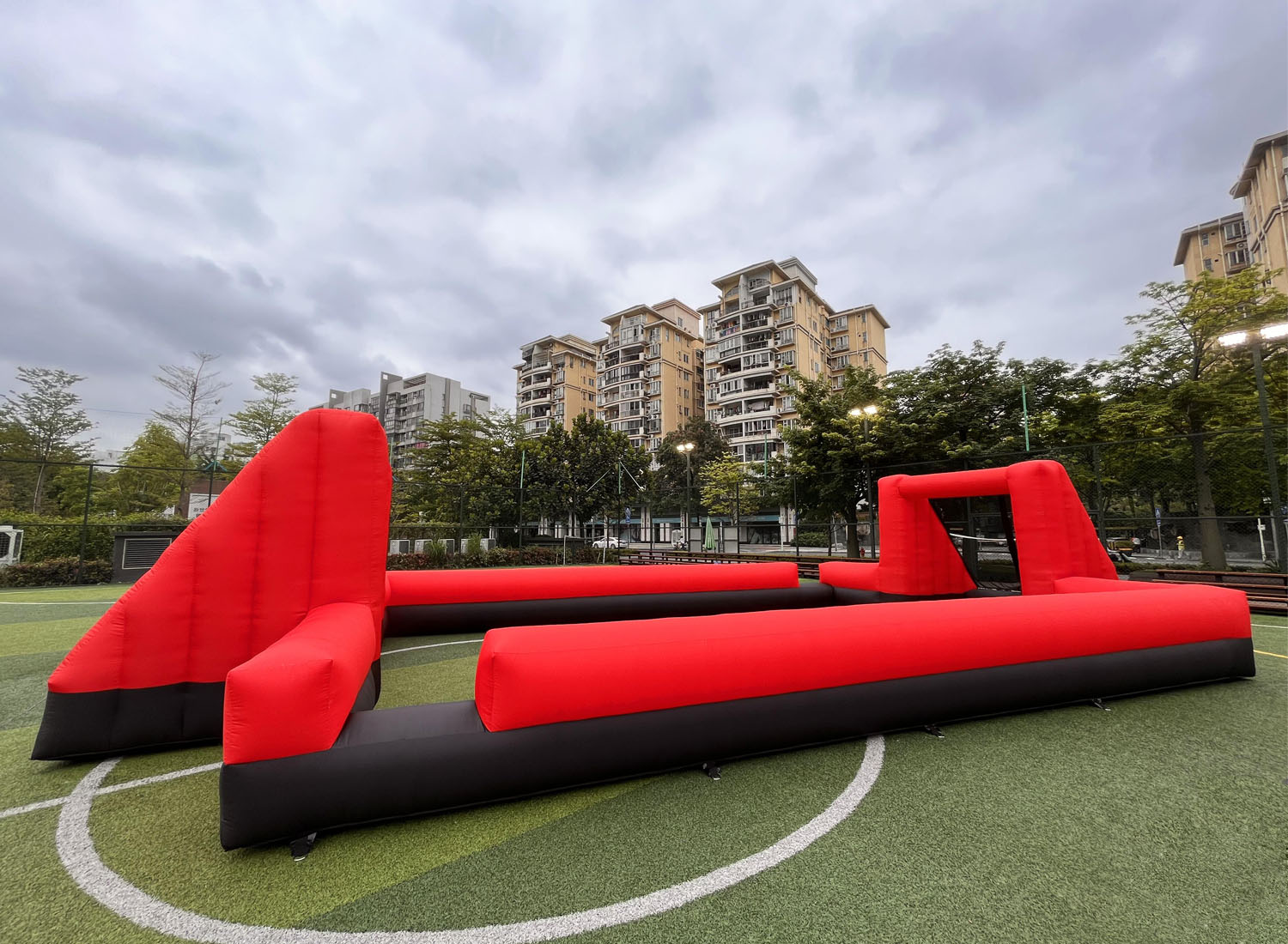 Looking for a cheap inflatable football field? Find affordable options that are still great quality!