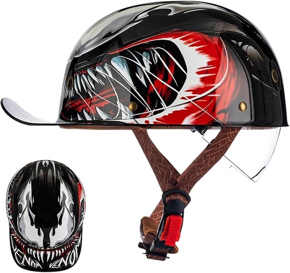 What makes a baseball cap motorcycle helmet dot approved? Learn about DOT safety and its unique style.